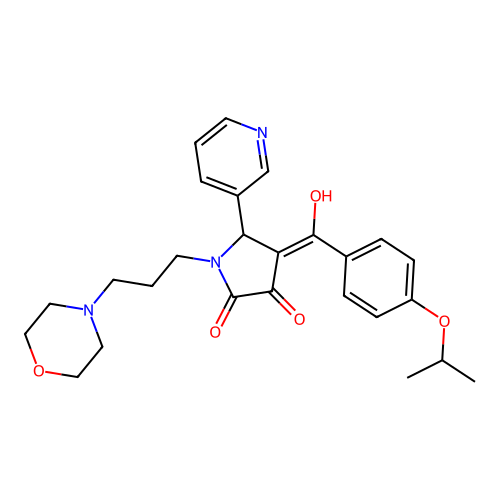 3-hydroxy-4-(4-isopropoxybenzoyl)-1-(3-morpholinopropyl)-5-(pyridin-3-yl)-1H-pyrrol-2(5H)-one structure