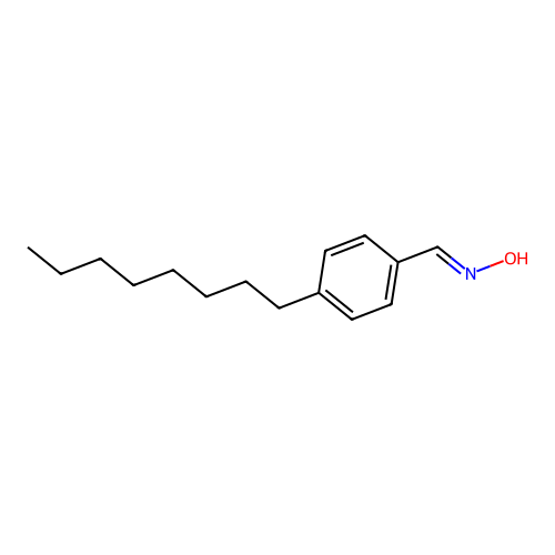 (E)-N-hydroxy-1-(4-octylphenyl)methanimine structure