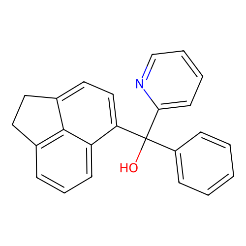 1,2-Dihydroacenaphthylen-5-yl(phenyl)pyridin-2-ylmethanol structure