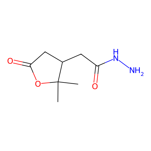 2-(2,2-Dimethyl-5-oxotetrahydrofuran-3-yl)acetohydrazide structure