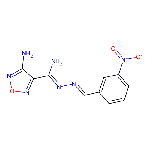 1,2,5-Oxadiazole-3-carbohydrazonamide,4-amino-N'-(4-nitrobenzylidene)- structure