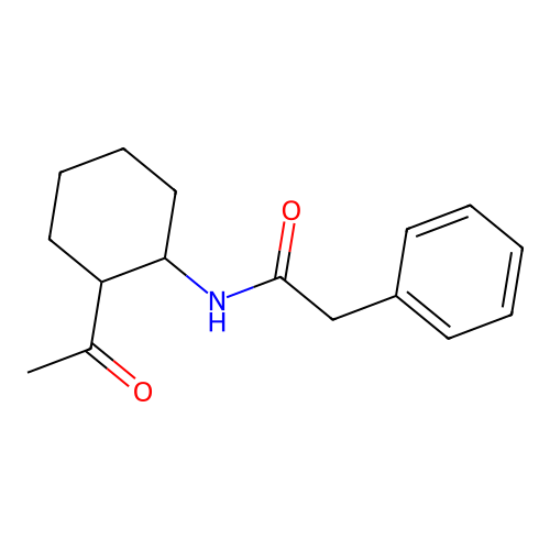 N-(2-acetylcyclohexyl)-2-phenylacetamide structure