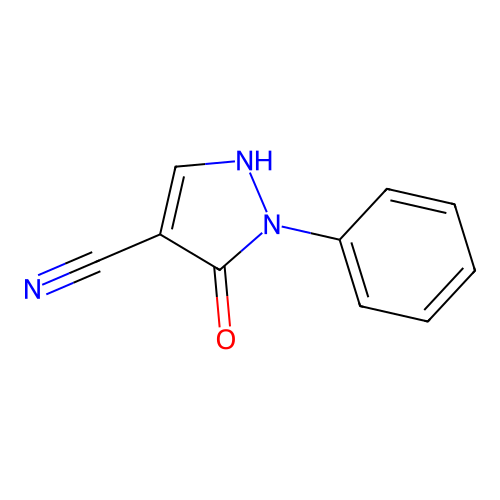 5-hydroxy-1-phenyl-1H-pyrazole-4-carbonitrile structure