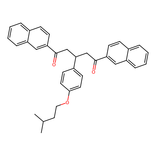 3-[4-(3-Methylbutoxy)phenyl]-1,5-di(naphthalen-2-yl)pentane-1,5-dione structure