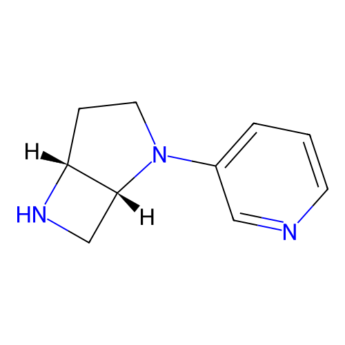 (1r,5r)-2-(3-Pyridinyl)-2,6-diazabicyclo[3.2.0]heptane structure