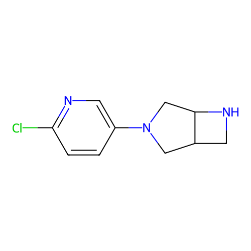 3-(6-Chloro-3-pyridinyl)-3,6-diazabicyclo[3.2.0]heptane structure