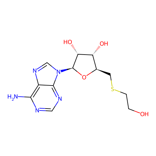 5'-S-(2-Hydroxyethyl)-5'-thioadenosine structure