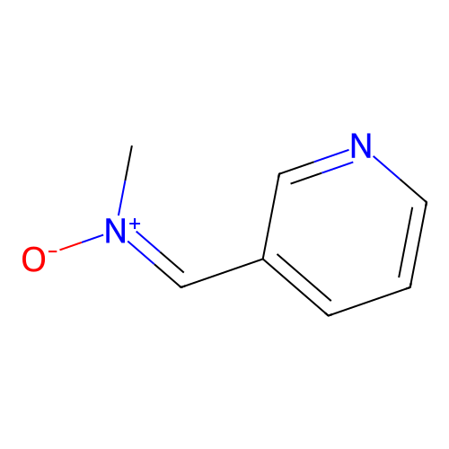 N-methyl-1-pyridin-3-ylmethanimine oxide structure