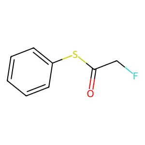 Acetic acid, fluorothio-, S-phenyl ester structure