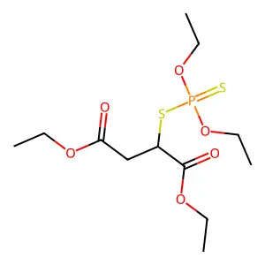 1,4-Diethyl 2-((diethoxyphosphinothioyl)thio)butanedioate structure