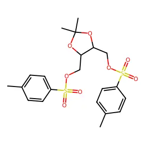 (-)-1,4-di-O-Tosyl-2,3-O-isopropylidene-L-threitol structure