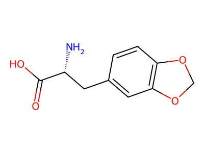 2-Amino-3-(1,3-dioxaindan-5-yl)propanoic acid structure