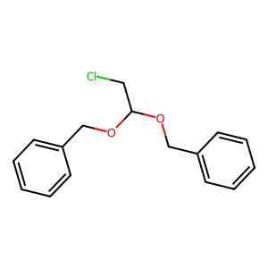1,1'-[(2-Chloroethane-1,1-diyl)bis(oxymethylene)]dibenzene structure