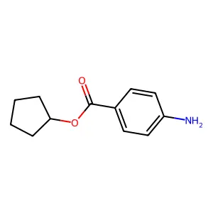 Cyclopentyl 4-aminobenzoate structure