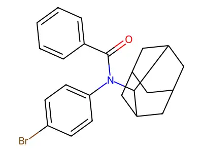 N-(2-adamantyl)-N-(4-bromophenyl)benzamide structure