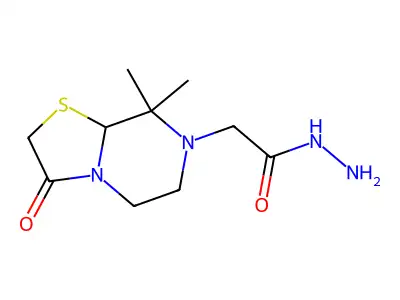 2-(8,8-dimethyl-3-oxo-6,8a-dihydro-5H-[1,3]thiazolo[3,2-a]pyrazin-7-yl)acetohydrazide structure