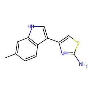4-(6-Methyl-1H-indol-3-yl)-thiazol-2-ylamine structure