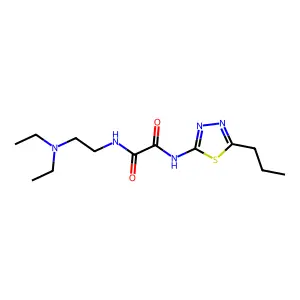 N-[2-(diethylamino)ethyl]-N'-(5-propyl-1,3,4-thiadiazol-2-yl)ethanediamide structure