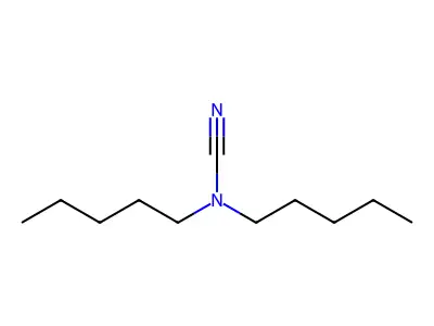 Cyanamide, N,N-dipentyl- structure