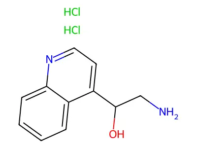 2-amino-1-quinolin-4-yl-ethanol Dihydrochloride structure