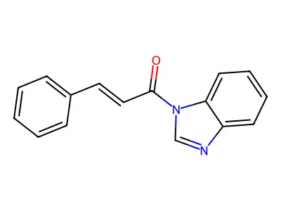 1-Benzoimidazol-1-yl-3-phenyl-propenone structure