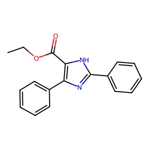Ethyl 2,4-diphenyl-1H-imidazole-5-carboxylate structure