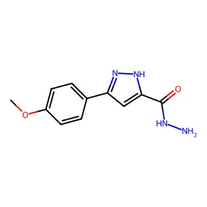 5-(4-Methoxyphenyl)-1H-pyrazole-3-carboxylic acid hydrazide structure