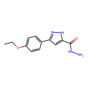 3-(4-ethoxyphenyl)-1H-pyrazole-5-carbohydrazide structure