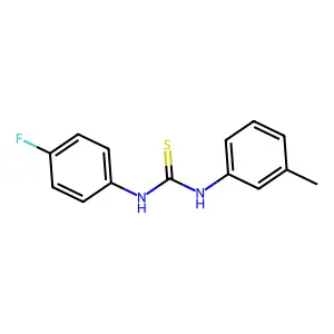 1-(4-Fluorophenyl)-3-(3-methylphenyl)thiourea structure