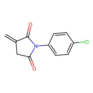 2,5-Pyrrolidinedione, 1-(4-chlorophenyl)-3-methylene- structure