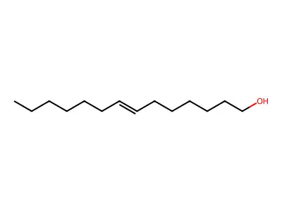 E-7-Tetradecen-1-ol structure