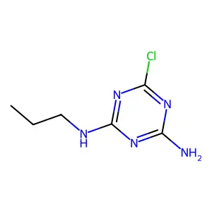 2-Amino-4-chloro-6-propylamino-s-triazine structure