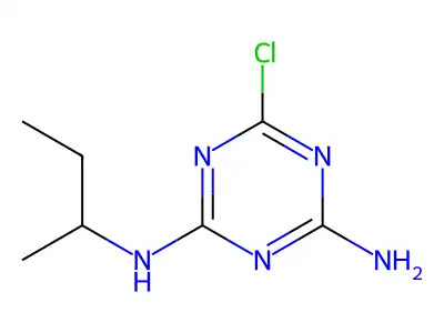 Desethylsebutylazine structure