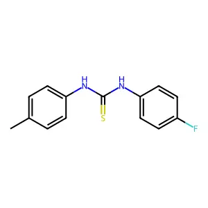 1-(4-Fluorophenyl)-3-(4-methylphenyl)thiourea structure