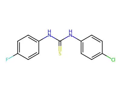 1-(4-Chlorophenyl)-3-(4-fluorophenyl)thiourea structure