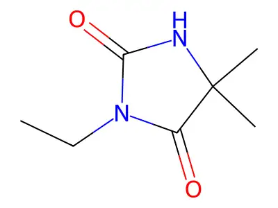 3-Ethyl-5,5-dimethylimidazolidine-2,4-dione structure