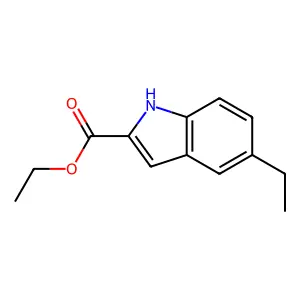 Ethyl 5-ethyl-1H-indole-2-carboxylate structure