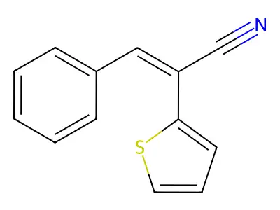 alpha-(Phenylmethylene)-2-thiopheneacetonitrile structure