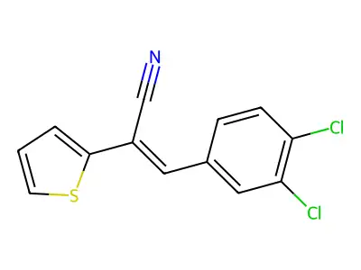3-(3,4-Dichlorophenyl)-2-thiophen-2-ylprop-2-enenitrile structure