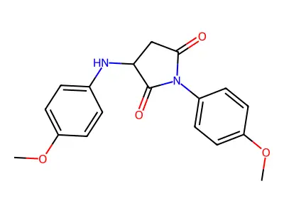 3-(4-Methoxyanilino)-1-(4-methoxyphenyl)pyrrolidine-2,5-dione structure