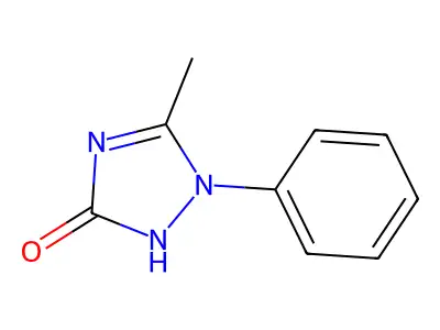 3-methyl-2-phenyl-1H-1,2,4-triazol-5-one structure