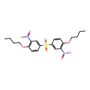 1,1'-Sulfonylbis(4-butoxy-3-nitrobenzene) structure