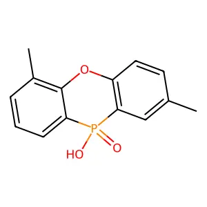 10H-Phenoxaphosphine, 10-hydroxy-2,6-dimethyl-, 10-oxide structure