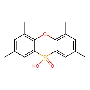 10H-Phenoxaphosphine, 10-hydroxy-2,4,6,8-tetramethyl-, 10-oxide structure