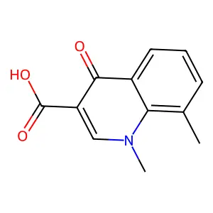 1,8-Dimethyl-4-oxo-1,4-dihydroquinoline-3-carboxylic acid structure