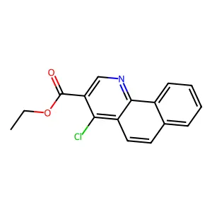 Ethyl 4-chlorobenzo[h]quinoline-3-carboxylate structure