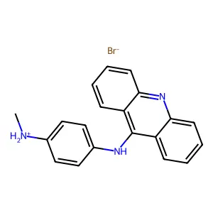Acridine, 9-(p-(methylamino)anilino)-, hydrobromide structure