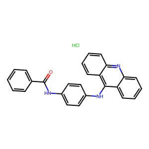 Benzanilide, 4'-(9-acridinylamino)-, hydrochloride structure
