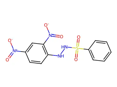 N'-(2,4-dinitrophenyl)benzenesulfonohydrazide structure