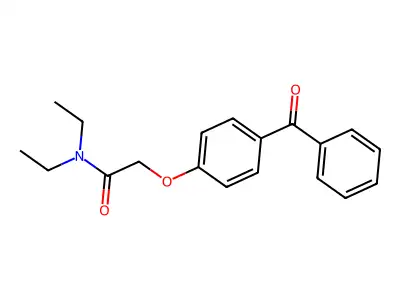 Acetamide, 2-(4-benzoylphenoxy)-N,N-diethyl- structure
